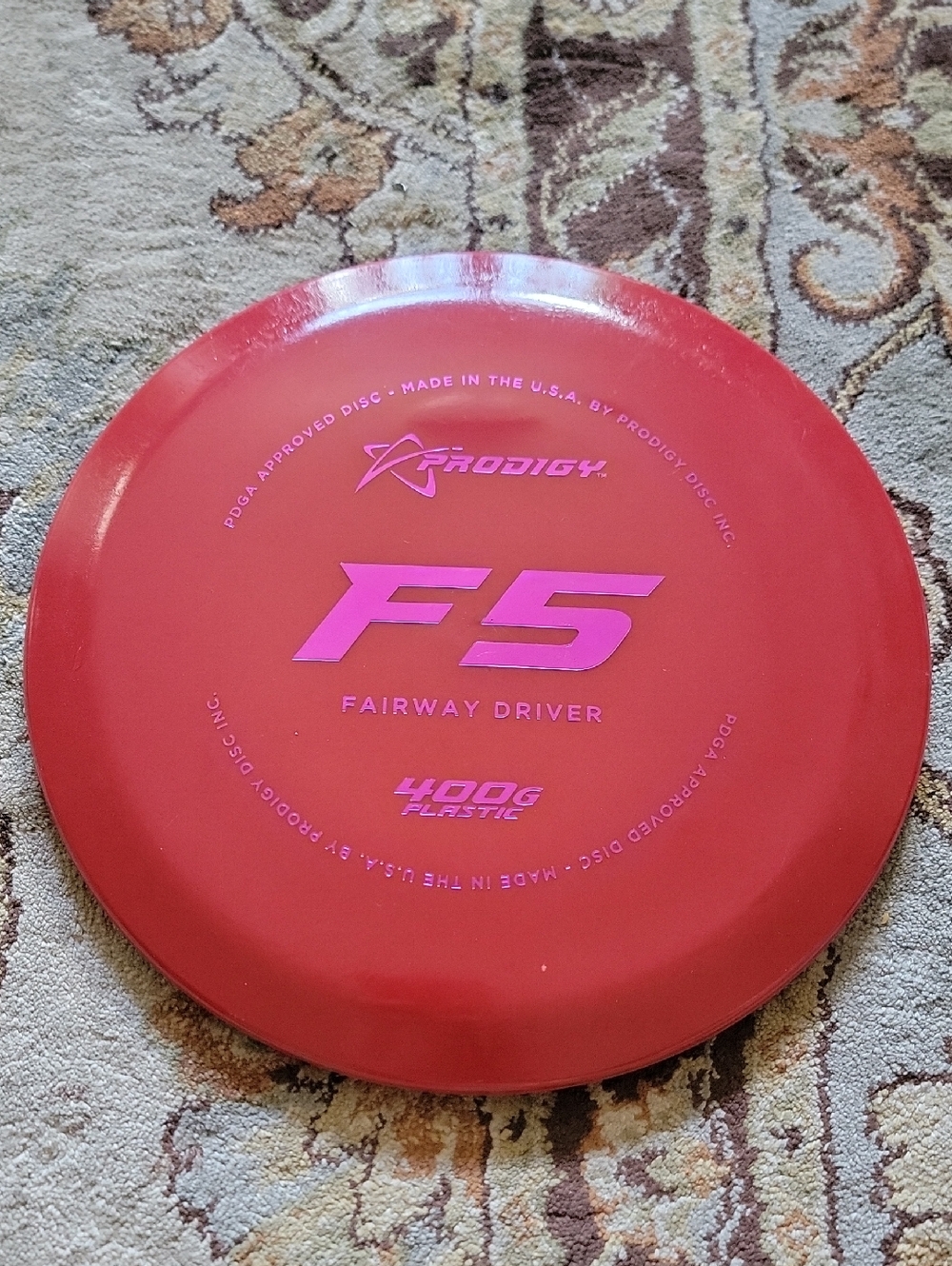 NEW PROGIGY F5 Fairway Driver Disc 400G Plastic - Red 174 Grams